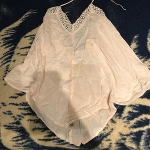 Halter top with low back